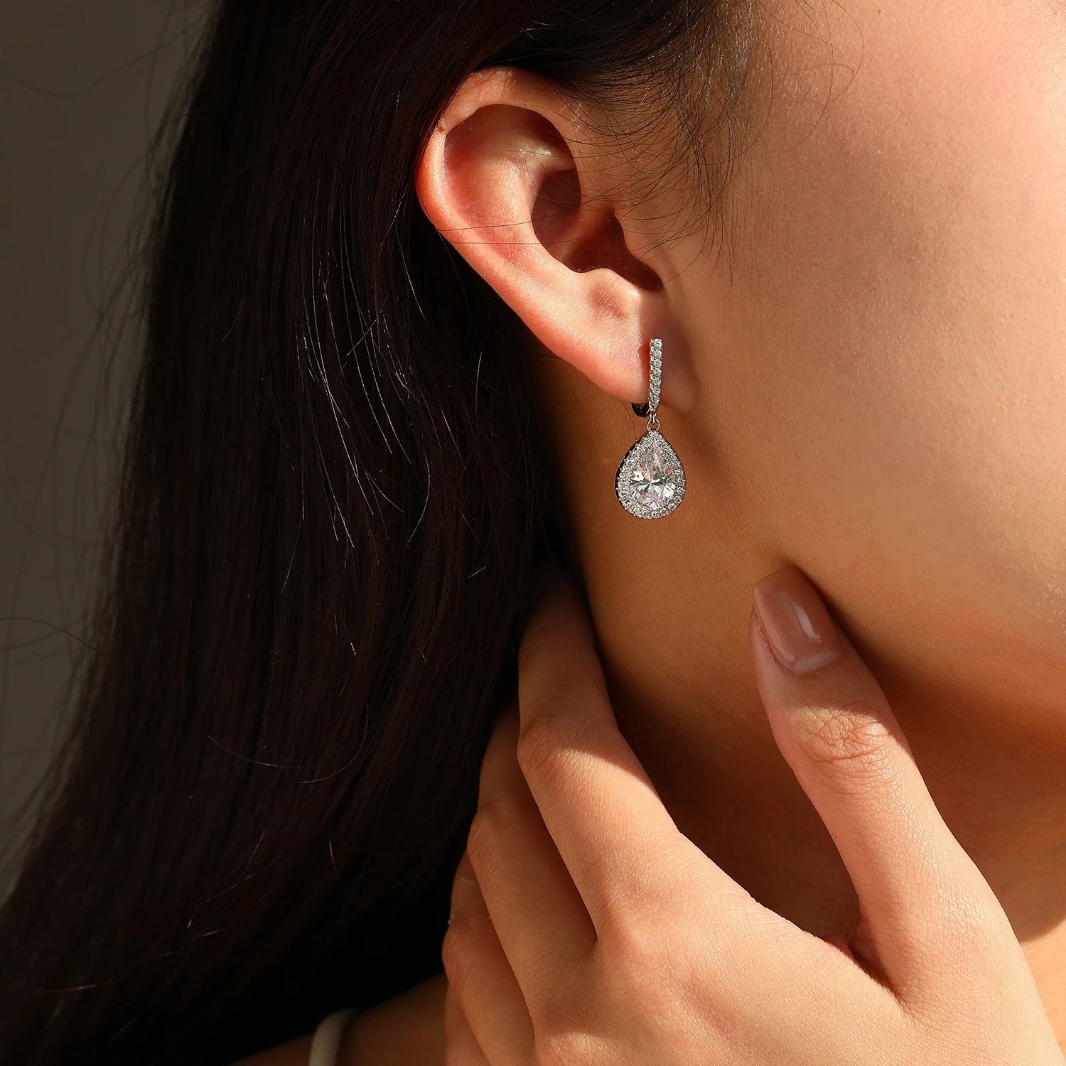 The Halo Drop Earrings